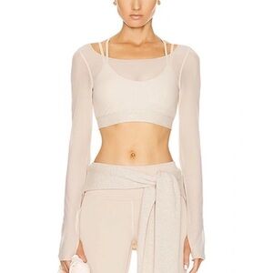 Alo airlift ballet top macadamia